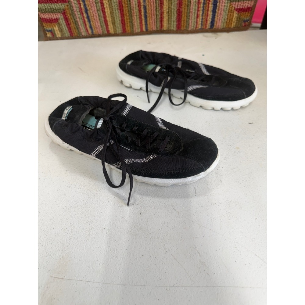 Skechers GOwalk Black White Resalyte Walking Shoes Sneakers Womens